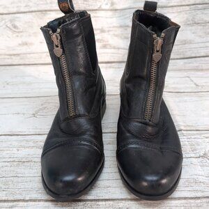 Ariat Black Leather Heritage Breeze Zip Paddock Boots Women Size 7